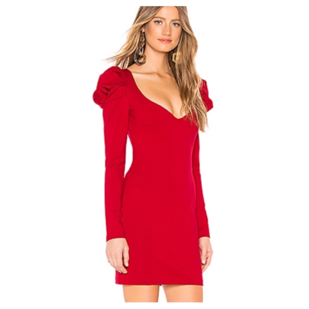 Amanda Uprichard Red Dress - Picture 1 of 6